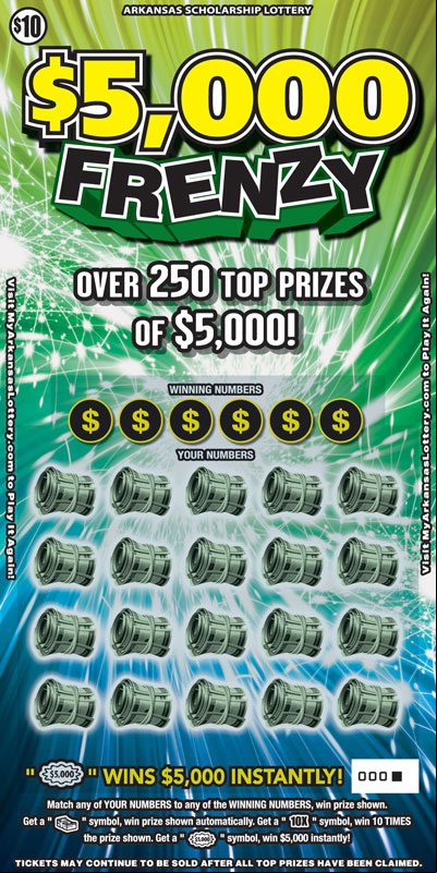 $5,000 Frenzy - Game No. 823