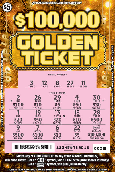 $100,000 Golden Ticket - Game No. 841 - Uncovered $100,000 Golden Ticket - Game No. 841
